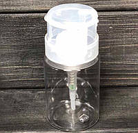 Помпа дозатор пластик прозрачный для жидкости 100мл D-43