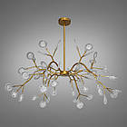 Сучасна люстра Світлячок у стилі модерн з золотим каркасом та лампочками в комплекті D-997-54C GD, фото 2