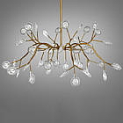 Сучасна люстра Світлячок у стилі модерн з золотим каркасом та лампочками в комплекті D-997-54C GD, фото 3