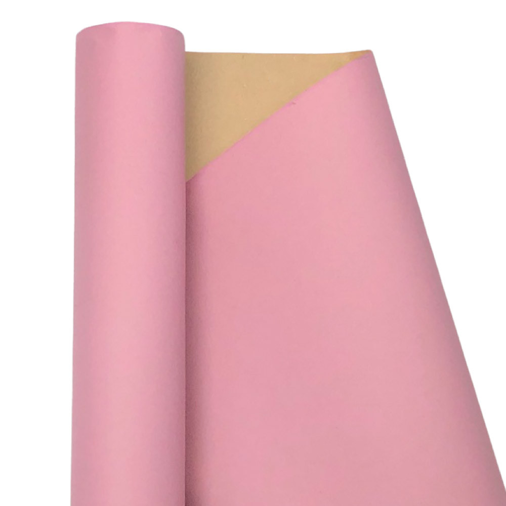 Подарунковий папір ретро (444) рожевий + крафт