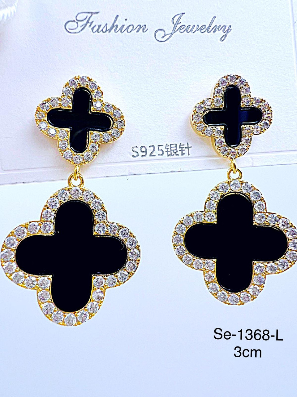Сережки Stainlees Steel преміум (14-K)