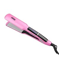 Утюжок-выпрямитель для волос с титановым покрытием DSP G-10003 Розовый Выпрямитель со светодиодным дисплеем