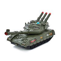 Toys Набор с транспортом "Танк-гараж" HS8010A, звук, свет, 3 машинки