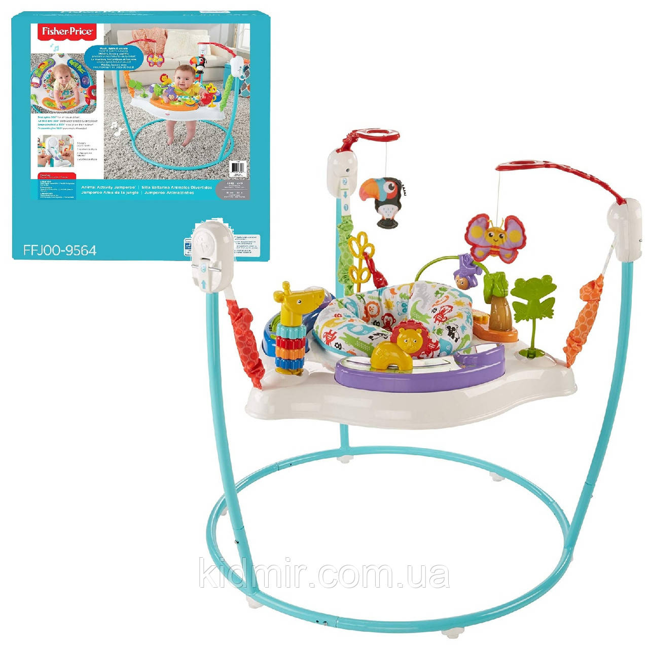 Fisher-Price Animal Activity FFJ00 Прыгунки кресло-прыгунки Веселые животные - фото 1 - id-p2097294845