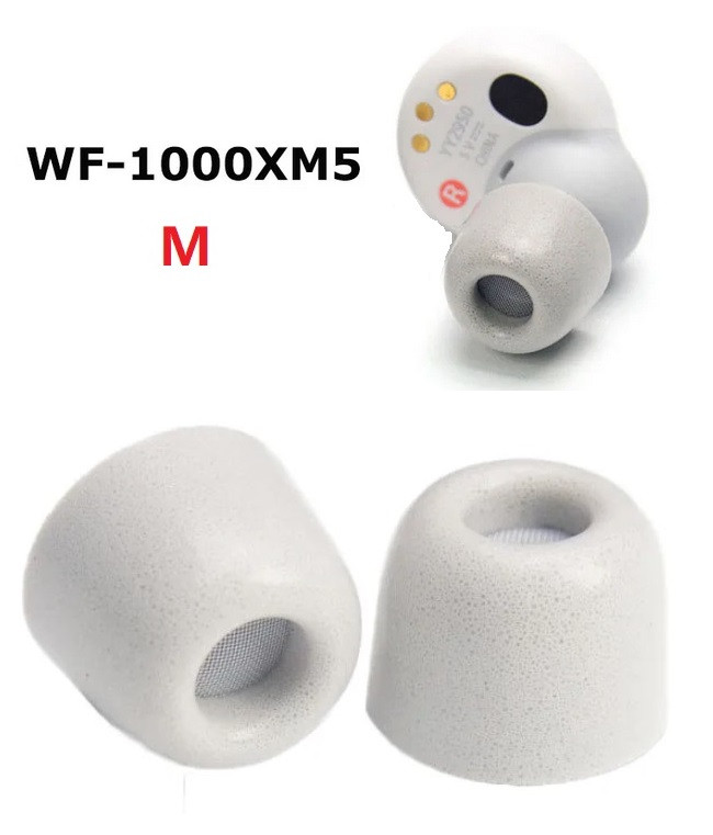 Оригінальні амбушури Sony EP-NI1000 M Sony WF 1000XM5 WF 1000XM4 Розмір M середні із сіточкою по центру Сірі, фото 1