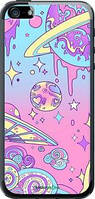 Чехол на iPhone SE Розовая галактика "4146u-214-10746"
