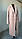 Пальто жіноче довге пряме кашемірове із звуженими рукавами колір карамель, фото 2