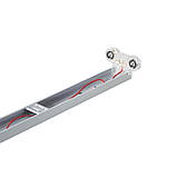 Світильник балка B-2-1200 для LED-лампи Т8 EVROLIGHT 2*1200 мм, фото 4