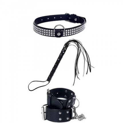 Набір БДСМ Stifler's Collection 3 предмети, чорний, фото 1