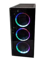 Корпус Midi-Tower без БЖ  GOLDEN FIELD PHANTOM-9 (1099B) (гартоване скло, без вентиляторів (8-опційно),