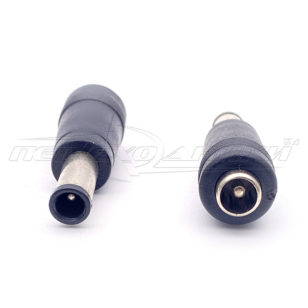 Перехідник живлення DC штекер 6.0 x 1.0 мм — гніздо 5.5 х 2.1 мм