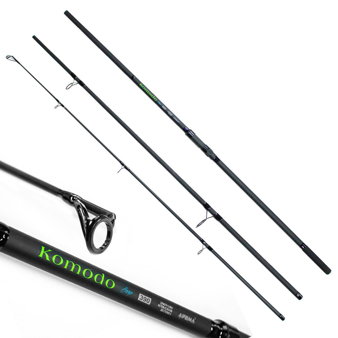 Вудлище коропове Feima Komodo Carp 3.6м 4lb корповик кільце 50мм