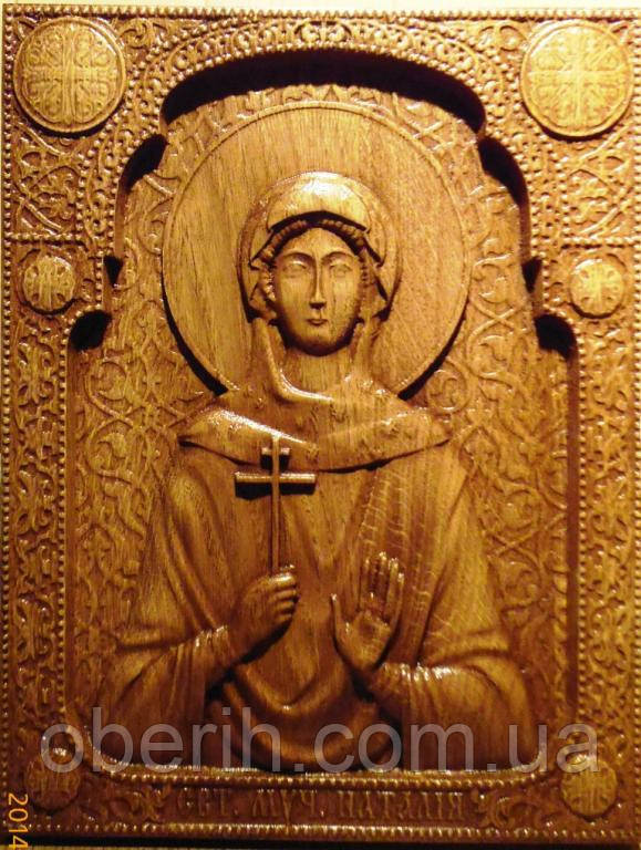Ікона дерев'яна "Св. Муч. Наталія" (30х23см)