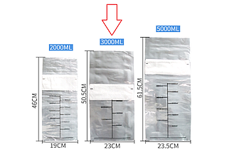 Вет. пакети для збору сперми з фільтром на 3л (50 шт), фото 4
