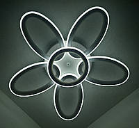 Светодиодная потолочная LED люстра 9986/5+1 Белый 10х62х62 см. i