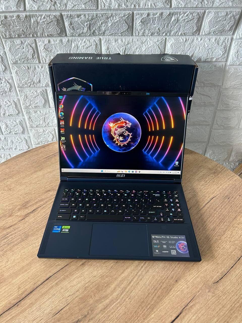 Б/в Ігровий ноутбук MSI Stealth 16 Studio A13VG 16" 1920x1080| i7-13620H| 32GB RAM| 1000GB SSD| RTX 4070 8GB