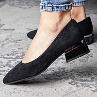 Туфли женские Fashion Baggy 2595 37 размер 24 см Черный i