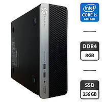 Компьютер HP ProDesk 400 G4 SFF / Intel Core i5-6500 (4 ядра по 3.2 - 3.6 GHz) / 8 GB DDR4 / 256 GB SSD /