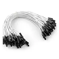 Соединительный кабель розетка-розетка 20см белый - 100шт.