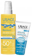 Солнцезащитный Uriage Bariésun Spray Enfant SPF50 200 ml и Crème Lavante 50 ml