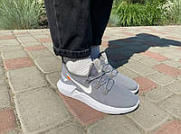 Жіночі кросівки текстильні сірий колір у стилі Nik.e Кеды кроссовки текстильные серый цвет в стиле Nik.e 38