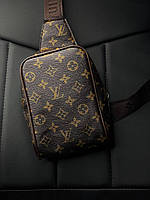 Слинг Louis Vuitton, Gucci, Городской слинг Луи Витон, Гучи, Сумка на плечо LV, Слинг мужской, Кожаный рюкзак