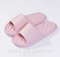 Шлепанцы летние пена розовые 40-41 (стопа 24,5-25 см) EVA Cube Design тапки массажные pink 38-39 (стопа 23.5-24 см)