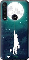 Чехол на Motorola One Macro Ticket to the moon "2698u-1812-10746"