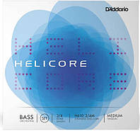 Струны для контрабаса D'Addario Helicore Orchestral Bass String Set 3/4 Scale Medium Tension