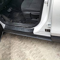 Накладки на дверные пороги EuroCap (4 шт, ABS) для Opel Crossland X
