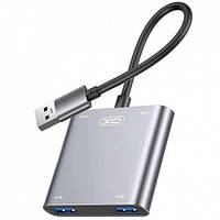 USB HUB адаптер XO-HUB012A (Чорний)