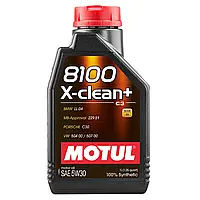 Масло моторное MOTUL 8100 X-clean+ 5W-30 1 л (106376)