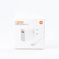 LUGI Зарядний пристрій Xiaomi 120 Вт адаптер USB-A із кабелем Type-C