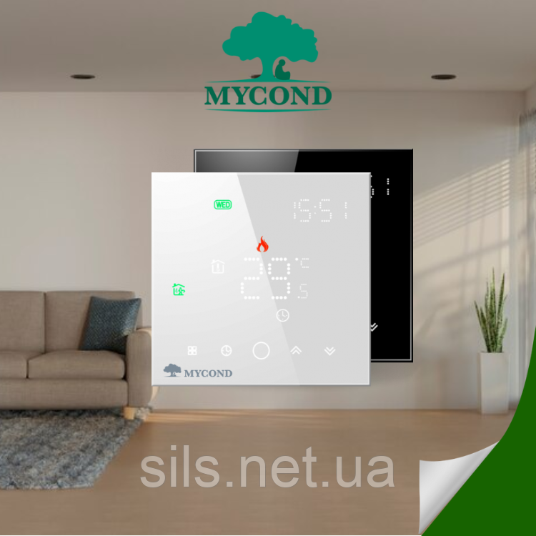 Термостат для теплої підлоги Mycond Block з можливістю программування режимів роботи, фото 1