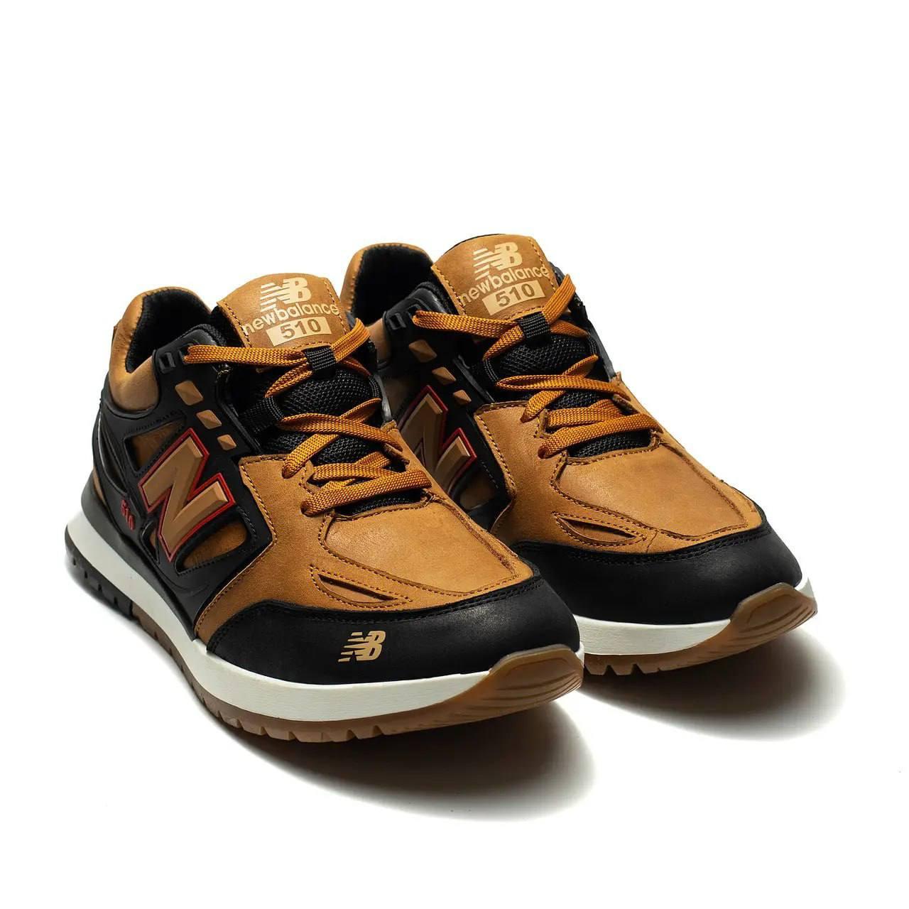 Чоловічі шкіряні кросівки весна/осінь New Balance NB5 риж, фото 1