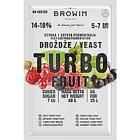 Дрожжи для домашних напитков Browin Turbo Fruit 40г.