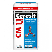 Клеюча суміш для плитки Церезіт (Ceresit) СМ11 Plus Ceramic Gres, 25кг