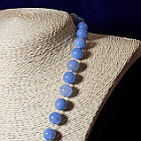 Буси натуральний Аквамарин діаметр 10 мм довжина 49 см, фото 3