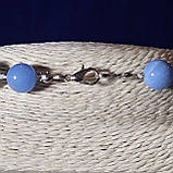 Буси натуральний Аквамарин діаметр 10 мм довжина 49 см, фото 4