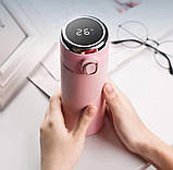 Розумний термос Kh-880 із температурним дисплеєм 420 ml pink, фото 4