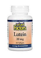 Лютеин Зеаксантин Natural Factors 20 мг, 60 капсул