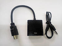 Конвертер-переходник из HDMI-VGA (с разъёмом аудио)