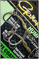 Готові повідці на коропа  RONNIE RIGS (Ронни Риг) на гачку Gamakatsu G-Carp Hump Back № 8 2 шт