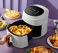 Безмасляная фритюрница с горячим воздухом Air Fryer Аэрогриль Аэрофритюрница 8л