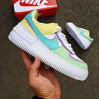 Женские кроссовки Nike Air Force Shadow 0584 White-Green