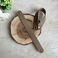 Шкіряні ручки для кошиків на гвинті, 204х 2,5 см КОЛІР НА ВИБІР