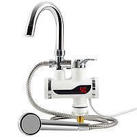 Проточний водонагрівач з LCD-екраном і душем Instant Electric Heating Water Faucet ( Dr