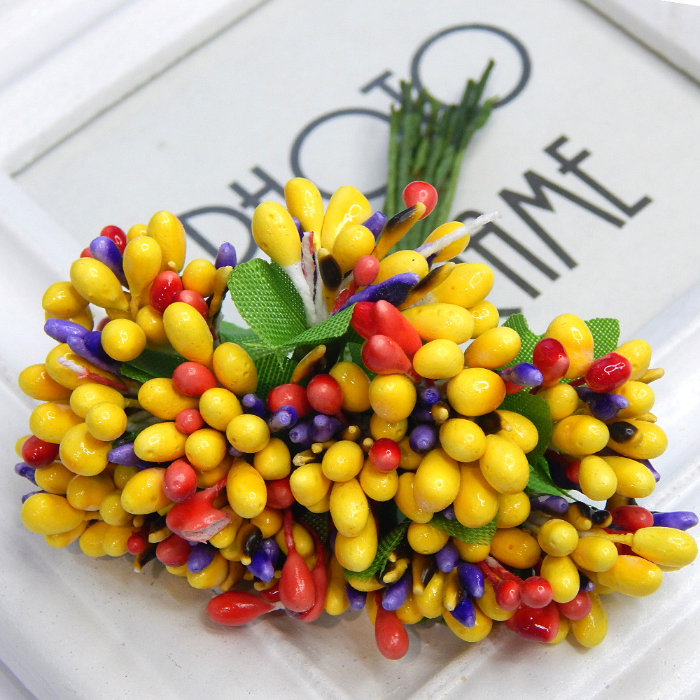 Добавка складні тичинки "казкові", жовтий + червоний