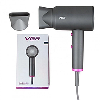 Фен для сушіння та укладання волосся з насадкою VGR V 400 з холодним та гарячим повітрям Dr