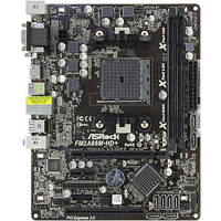 Плата AMD sFM2+ (sFM2 ) ASRock FM2A88M-HD+ УЦЕНКА - 1 СЛОТ ПАМЯТИ! на DDR3 c HDMI ! USB 3.1 держит до A10 PRO